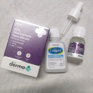 Niacinamide Serum + Cetaphil Cleanser