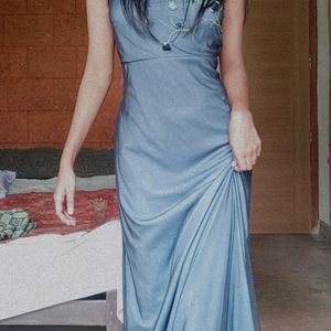 Classy Pinteresty Blue Maxi Dress Y2k Coquette