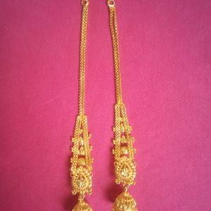 Big Size Kanauti Sahit Golden Jhumki