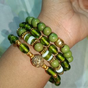 4pcs GREEN EVIL EYE FASHION BRACELETS