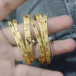 Beautiful Hand Gold Plated Bangles