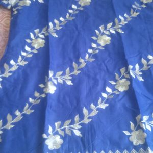 Royal Blue Stiched Dress