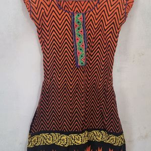 Orange Kurta