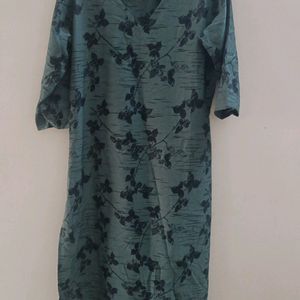 Green Crepe Kurti