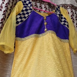 Ethnic Yellow Gown