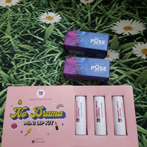 Combo Myglamm Pose HD Lipsticks And Popxo Lipstc