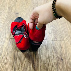 Red Black Sandal