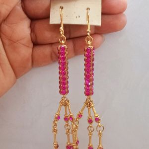 Purple 💜 Colour Long Earrings