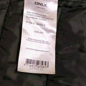 Only Brand Women Olive Green Quilted Puffer Jacket