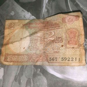 2 Rupee Note