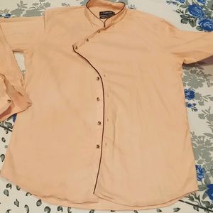 Brabded Peach Colour Mens Shirt Like New One Time Used