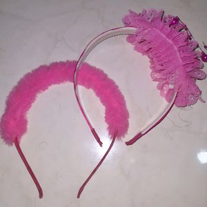 2 Pink Hair Band