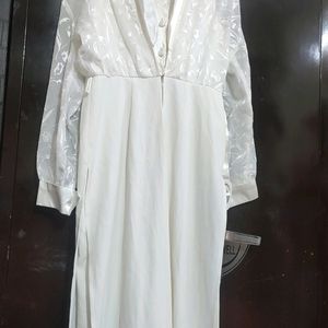 Cream Color Jumpsuit Dress For 34 Bust