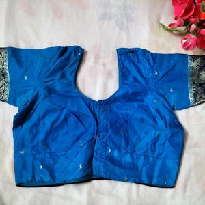 Blue Silk Blouse