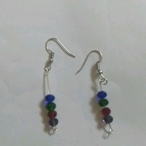 Silver Crystals Earrings