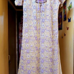 40 Or L Size Embroidery Kurti Set