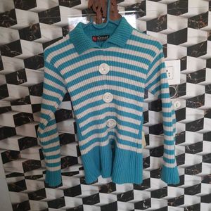 Sky Blue Woolen Top