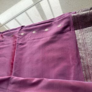 Purple Double Shade Saree