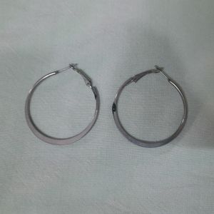 Black & White Hoop Earrings