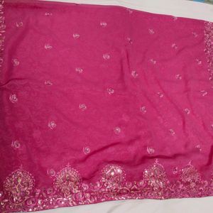 Beautiful Pink Saree