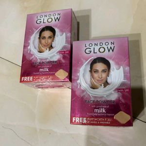 London Glow Face Powder With Puff