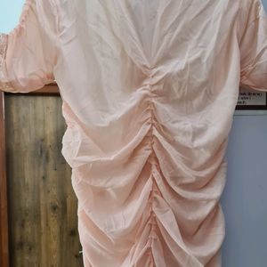 Pretty peach lacy flowy delicate soft night suit