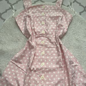 Mango Baby Pink Casual Dress