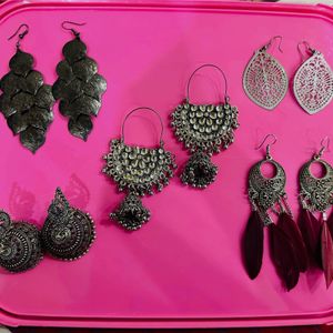 Earrings Set Of 5 Traditional And Modern