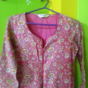 Floral print kurta