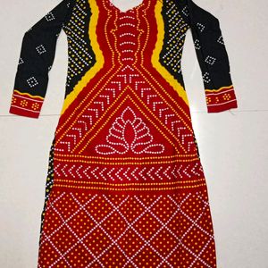 Bandhni Kurta