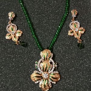 Necklace With Pendant - earings