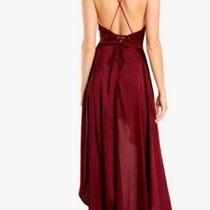 SHEIN BACKLESS DEEP NECK DRESS FOR WOMEN