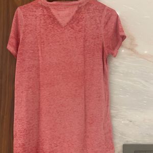 Tommy Hilfiger Tie Dye Effect Pink Top