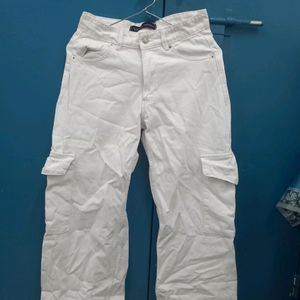 Cargo White Jeans