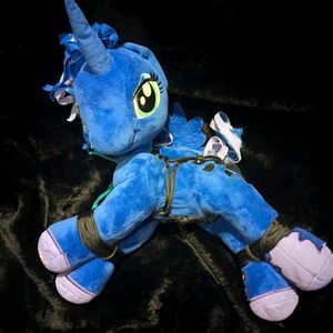 Dark Blue Pony Plushie