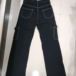 Trendy Wide Jeans Black