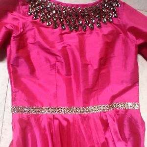 Party Wear, Gown, Size -L, Wear One Time