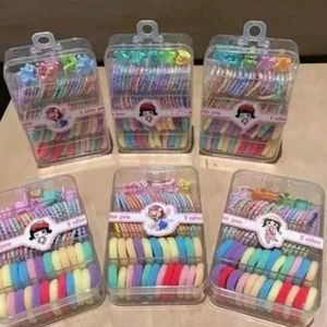 Colourful Rubberbands With Claw Clips|COMBO PACK