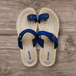 Ethnic Blue Slippers