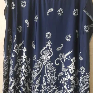 Kaftan Women Top Blue Color with white prints