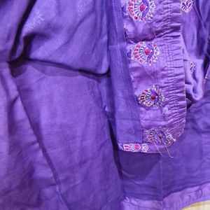 Purple Kurti With Lining (Women's)