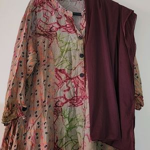 Mauve A line Kurti