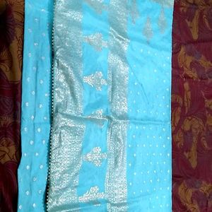 Blue Saree