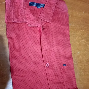 Mens Shirt (Tommy hilfiger) Red Colour