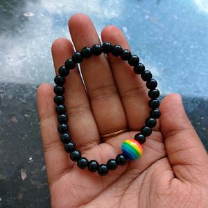 Rainbow Single Beaded Bracelet