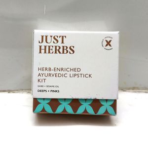 JUST HERBS Ayurvedic Lipstick Set