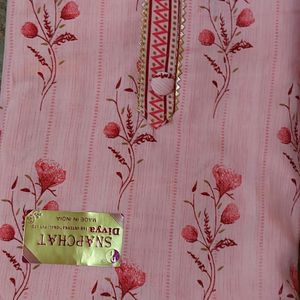 Pink Ethnic Dress Material