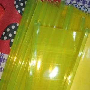 Pack of 6 yellow colour folder