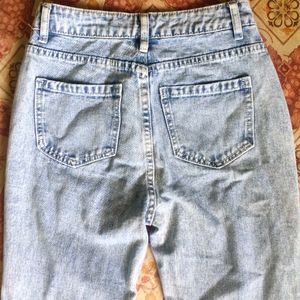 Urbanic Straight Leg Denim Faded Blue Jeans