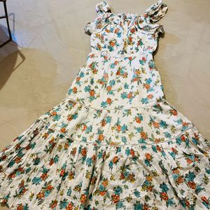 White Floral Summer Dress